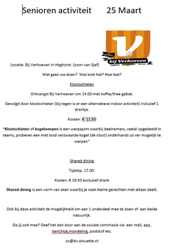 Seniorenactiviteit 